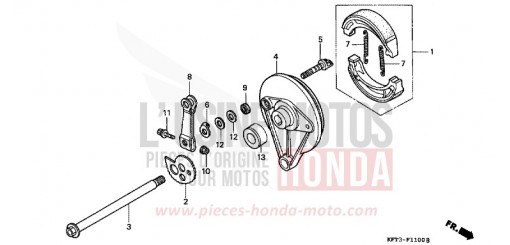REAR BRAKE PANEL CLR125W de 1998
